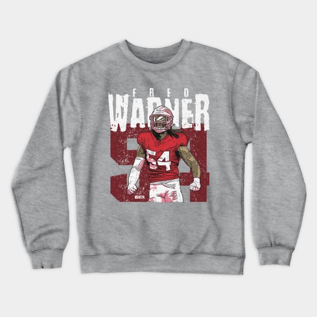 Fred Warner San Francisco Grunge Crewneck Sweatshirt by Buya_Hamkac